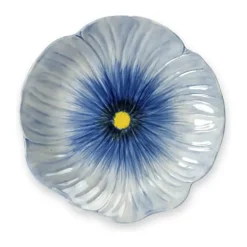 ByOn Poppy Tallerken Ø 21 cm - Stentøj - Blue