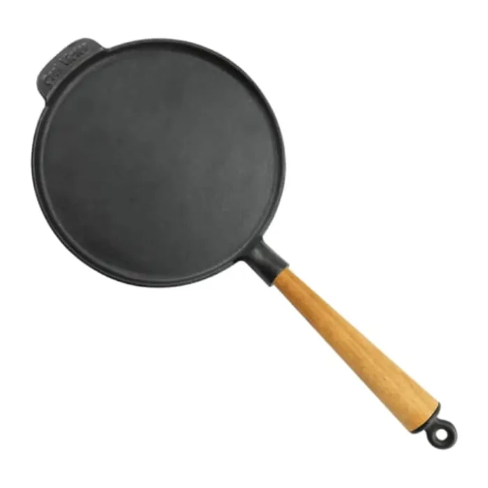 Carl Victor Pandekagepande Ø 23 cm - Støbejern/bøgetræ