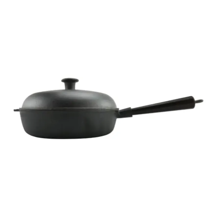 Carl Victor Sauterpande Ø 28 cm - Støbejern/træ