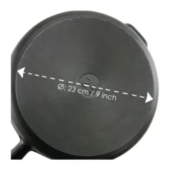 Carl Victor Sauterpande Ø 28 cm - Støbejern/bøgetræ