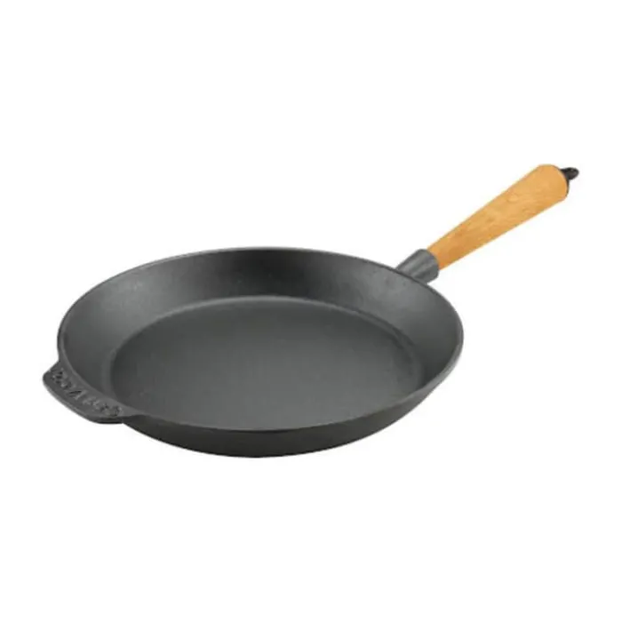 Carl Victor Stegepande Ø 24 cm - Støbejern/bøgetræ