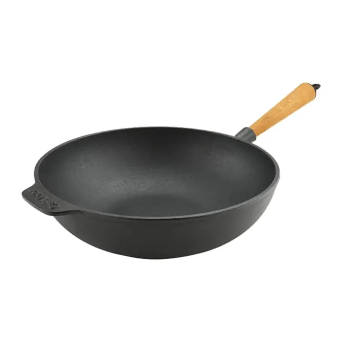 Carl Victor Wokpande Ø 30 cm - Støbejern/bøgetræ