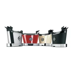Casa Bugatti Volo Brødrister 2 skiver - 6 risteindstillinger - Hot rosso