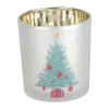 Casa Christmas Fyrfadsstage Ø 7,3 x H 8 cm - Glas
