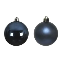 Casa Christmas Julekugle - 20 stk. Ø 6 cm - Glas - Mørkeblå