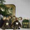 Casa Christmas Julemus- Dreng H 36cm - Polyester - Beige/brun