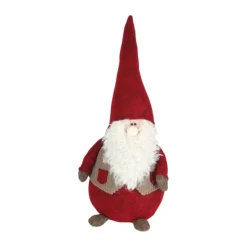 Casa Christmas Julenisse - Mand H 48 cm - Stof - Rød