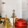 Casa Christmas Juletræ H 15 cm - Metal - Guld