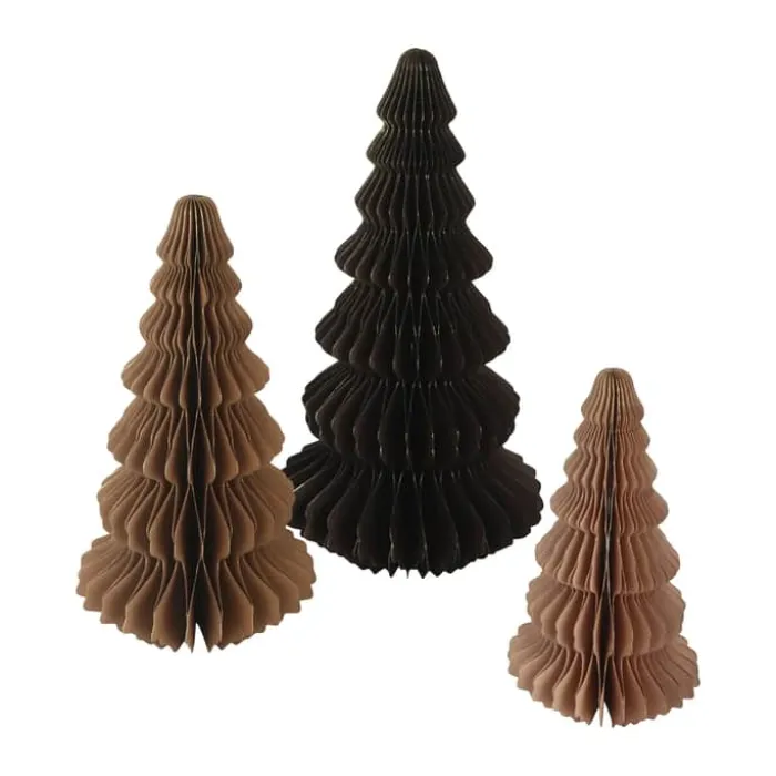Casa Christmas Juletræ H 32 cm - Papir - Beige