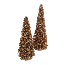 Casa Christmas Juletræ H 30 cm - Plastik/stål - Lysebrun