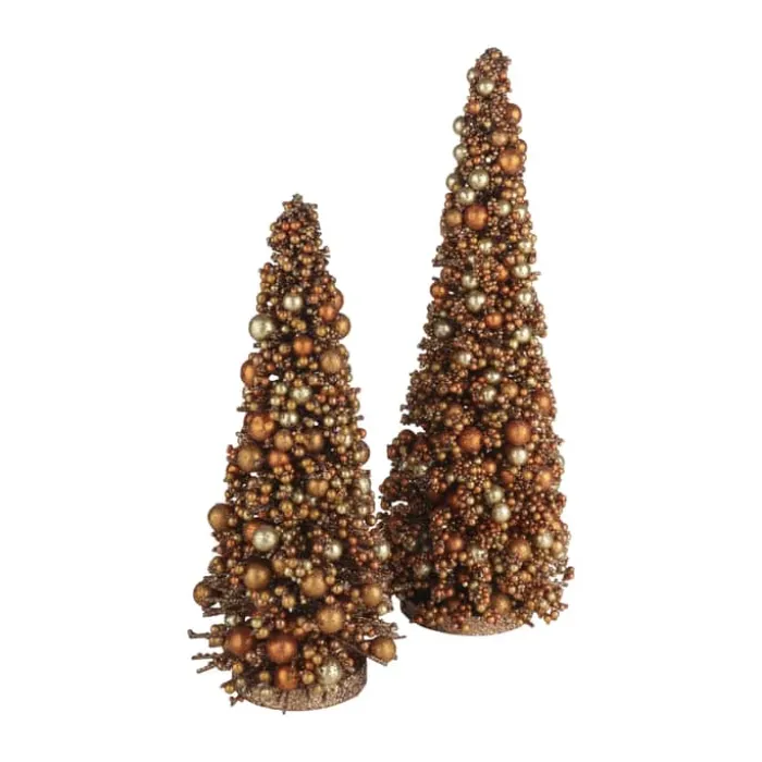 Casa Christmas Juletræ H 30 cm - Plastik/stål - Lysebrun