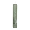 Casa Christmas Kalenderlys Ø 5 x H 25 cm - Paraffin - Grøn