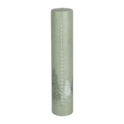 Casa Christmas Kalenderlys Ø 5 x H 25 cm - Paraffin - Grøn