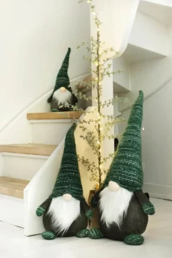 Casa Christmas Kunstigt Cedertræ m. LED-lys H 120 cm - Polyethylen - Grøn