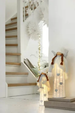Casa Christmas Kunstigt Cedertræ m. LED-lys H 120 cm - Polyethylen - Grøn