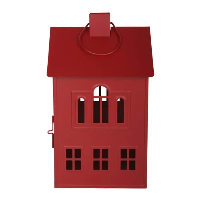 Casa Christmas Lanterne H 33,8cm - Metal - Rød