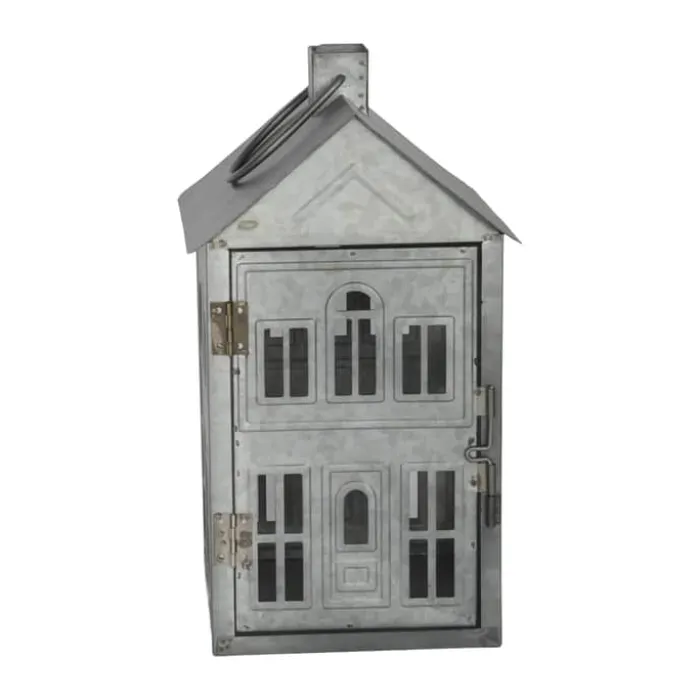 Casa Christmas Lanterne H 26,8cm - Metal - Sølvfarvet