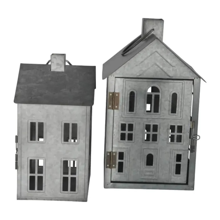 Casa Christmas Lanterne H 26,8cm - Metal - Sølvfarvet
