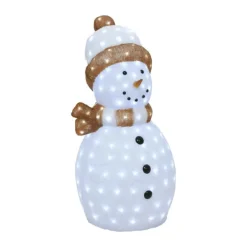 Casa Christmas LED-figur - Snemand H 89 x B 47,5 cm - 200 LED lys - Hvid
