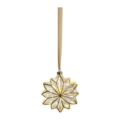 Casa Christmas LED Ophæng - Stjerne Ø 19 cm - Glas/plastik - Guld