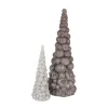Casa Christmas Lys - Bubble Juletræ Ø 6,5 x H 18 cm - Paraffin - Beige