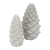 Casa Christmas Lys - Kogle Ø 9 x H 16 cm - Paraffin - Lysebrun