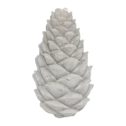 Casa Christmas Lys - Kogle Ø 9 x H 16 cm - Paraffin - Lysebrun