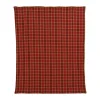 Casa Christmas Plaid B 130 x L 150 cm - Polyester - Rød/bordeaux