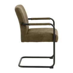 CASA Living Adele Spisebordsstol - 2 stk. H 84,5 x B 50,5 x L 64,5 cm - Stål/stof - Brun