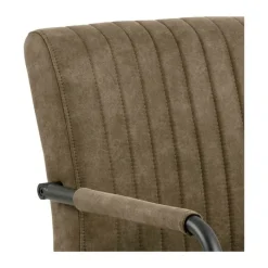 CASA Living Adele Spisebordsstol - 2 stk. H 84,5 x B 50,5 x L 64,5 cm - Stål/stof - Brun