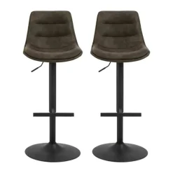 CASA Living Adisa Barstol - 2 stk. H 95 x D 47 cm - Stål/stof - Preston