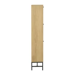 CASA Living Albany Skoskab H 140,4 x B 71,6 x D 25 cm - Ru eg melamin - Natur