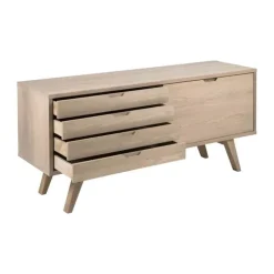 CASA Living A-Line Skænk H 72 x B 160 x D 45 cm - Egetræ - Natur