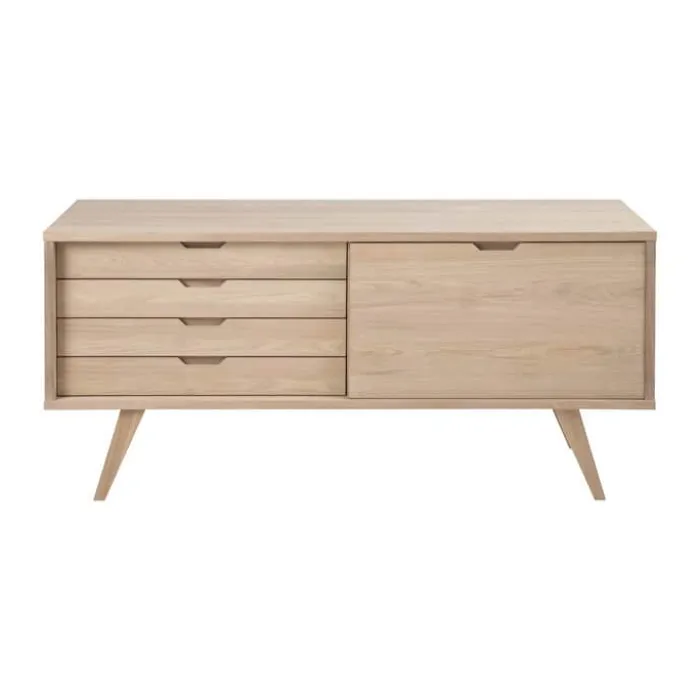 CASA Living A-Line Skænk H 72 x B 160 x D 45 cm - Egetræ - Natur