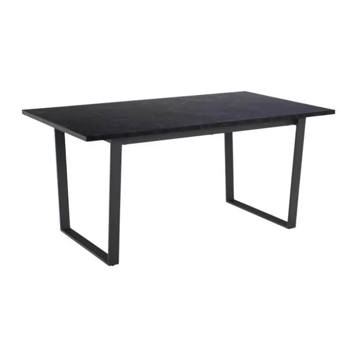 CASA Living Amble Spisebord H 74 x B 160 x D 90 cm - Melamin/metal - Sort