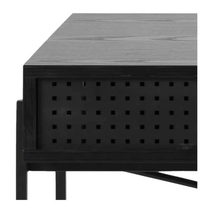 CASA Living Angus Skrivebord H 75 x B 110 x D 50 cm - Melamin/metal - Sort
