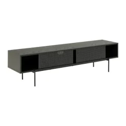 CASA Living Angus TV-bord H 44,5 x B 40 x L 180 cm - Melamin/metal - Sort