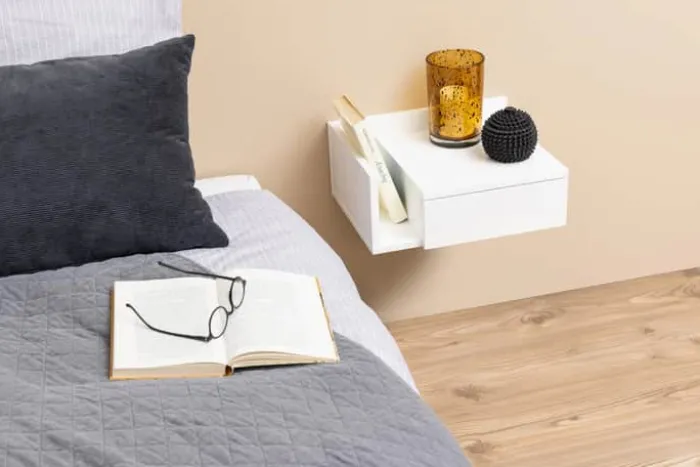 CASA Living Ashlan Natbord H 16,5 x B 40 x D 32 cm - Mdf - Hvid