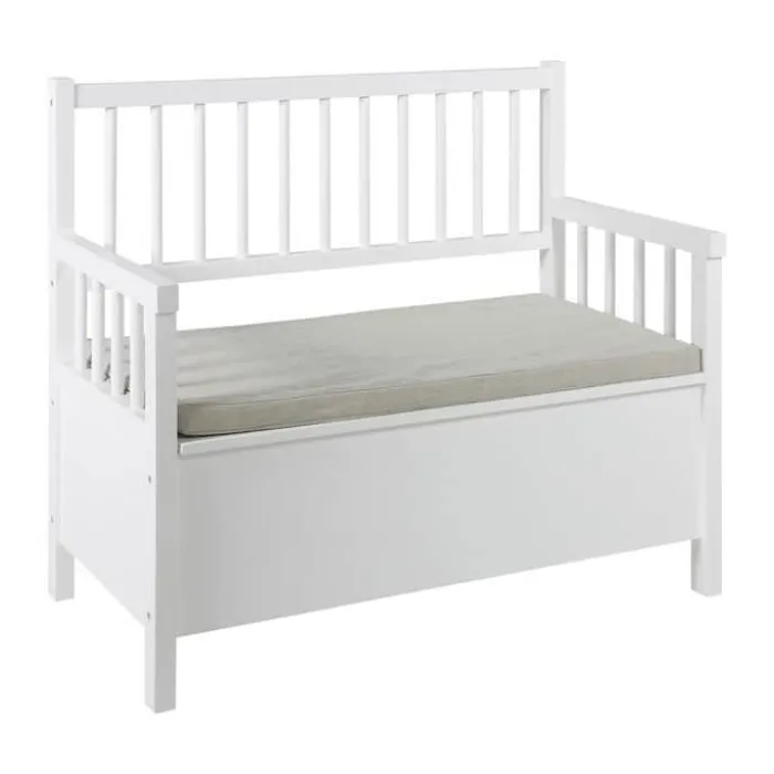 CASA Living Aster Bænk m. Hynde H 85 x B 90 x L 48 cm - MDF/stof