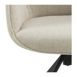 CASA Living Aura Spisebordsstol H 91 x B 60,5 x D 58,5 cm - Stål/stof - Beige