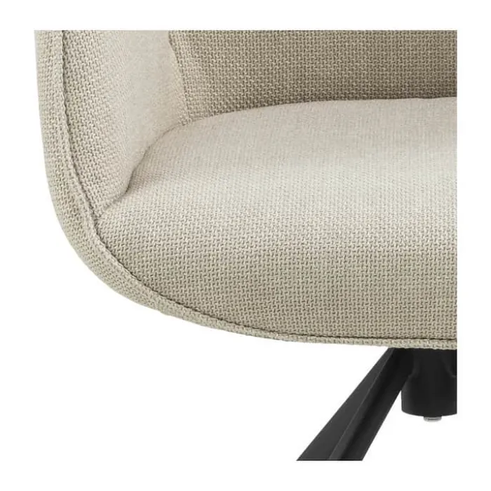 CASA Living Aura Spisebordsstol H 91 x B 60,5 x D 58,5 cm - Stål/stof - Beige