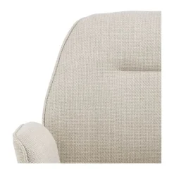 CASA Living Aura Spisebordsstol H 91 x B 60,5 x D 58,5 cm - Stål/stof - Beige