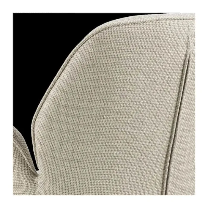 CASA Living Aura Spisebordsstol H 91 x B 60,5 x D 58,5 cm - Stål/stof - Beige
