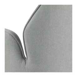 CASA Living Aura Spisebordsstol H 91 x B 60,5 x D 58,5 cm - Gummitræ/stof - Lysegrå/natur