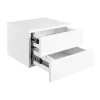 CASA Living Avignon Natbord H 24,5 x B 37 x L 32 cm - 2 skuffer - Hvid