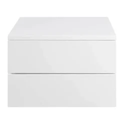 CASA Living Avignon Natbord H 24,5 x B 37 x L 32 cm - 2 skuffer - Hvid