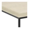 CASA Living Barossa Sofabord H 45 x B 40 x L 40 cm - Metal/papir - Beige