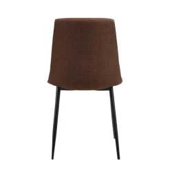 CASA Living Becca Spisebordsstol - 4 stk H 85,5 x B 46 x D 55 cm - Stof/stål - Terracotta