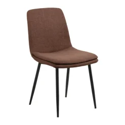 CASA Living Becca Spisebordsstol - 4 stk H 85,5 x B 46 x D 55 cm - Stof/stål - Terracotta