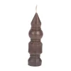 CASA Living Bloklys Ø 3,5 x H 12,5 cm - Stearin - Brun